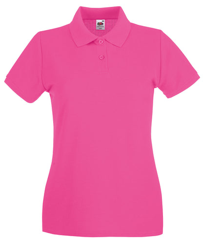 Fruit of the Loom Women's premium polo Fuchsia