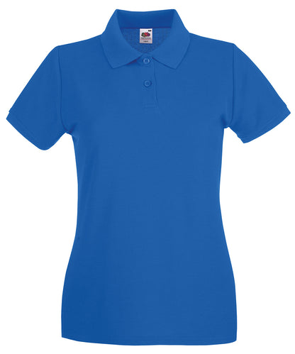 Fruit of the Loom Women's premium polo Royal Blue