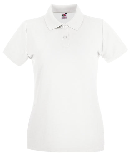 Fruit of the Loom Women's premium polo White
