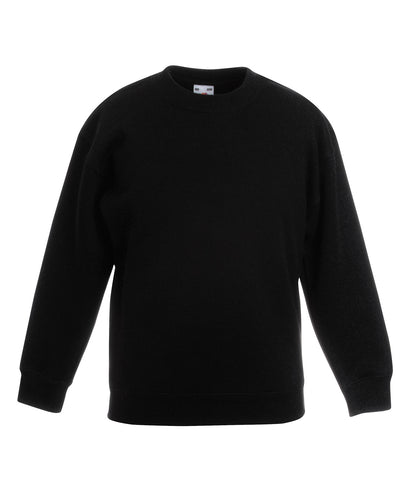 Fruit of the Loom Kids premium set-in sweatshirt Black