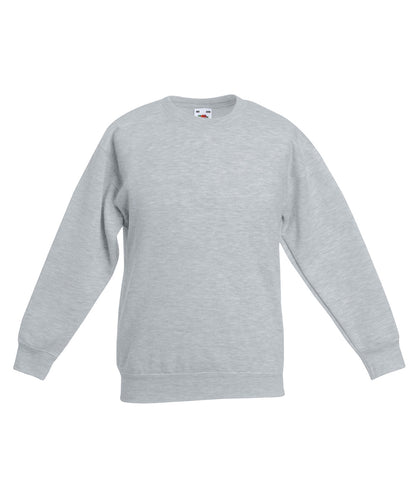 Fruit of the Loom Kids premium set-in sweatshirt Heather Grey