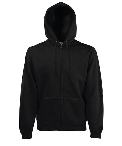 Fruit of the Loom Premium 70/30 hooded sweatshirt jacket Black*