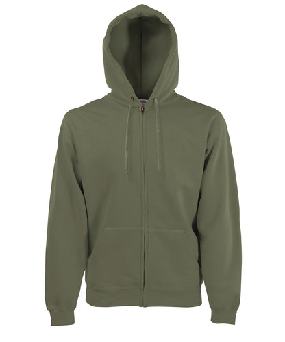 Fruit of the Loom Premium 70/30 hooded sweatshirt jacket Classic Olive