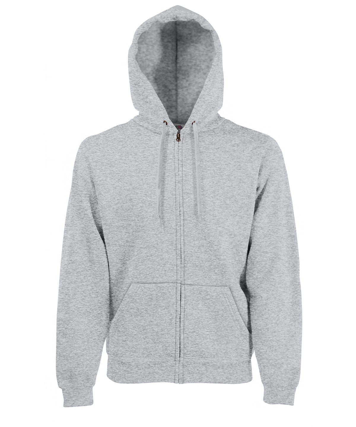 Fruit of the Loom Premium 70/30 hooded sweatshirt jacket Heather Grey*