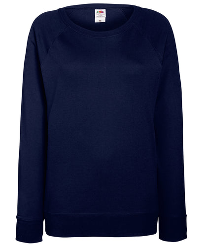 Fruit of the Loom Women's lightweight raglan sweatshirt Deep Navy