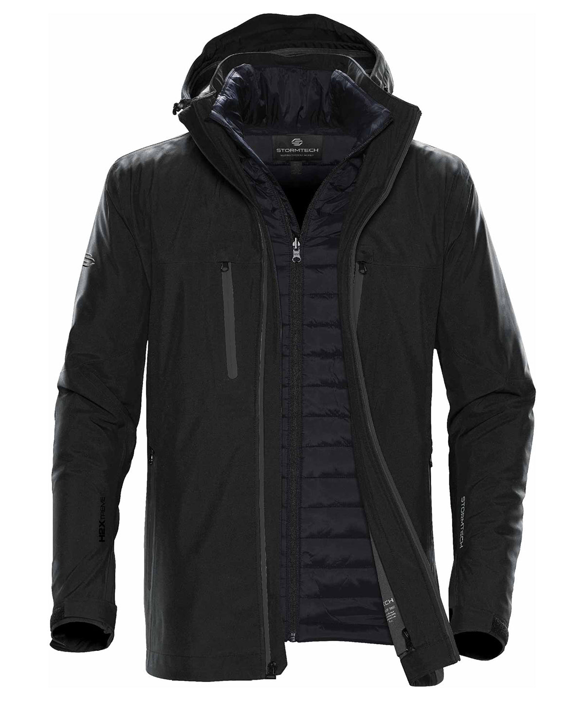Stormtech Matrix system jacket Black/Carbon*