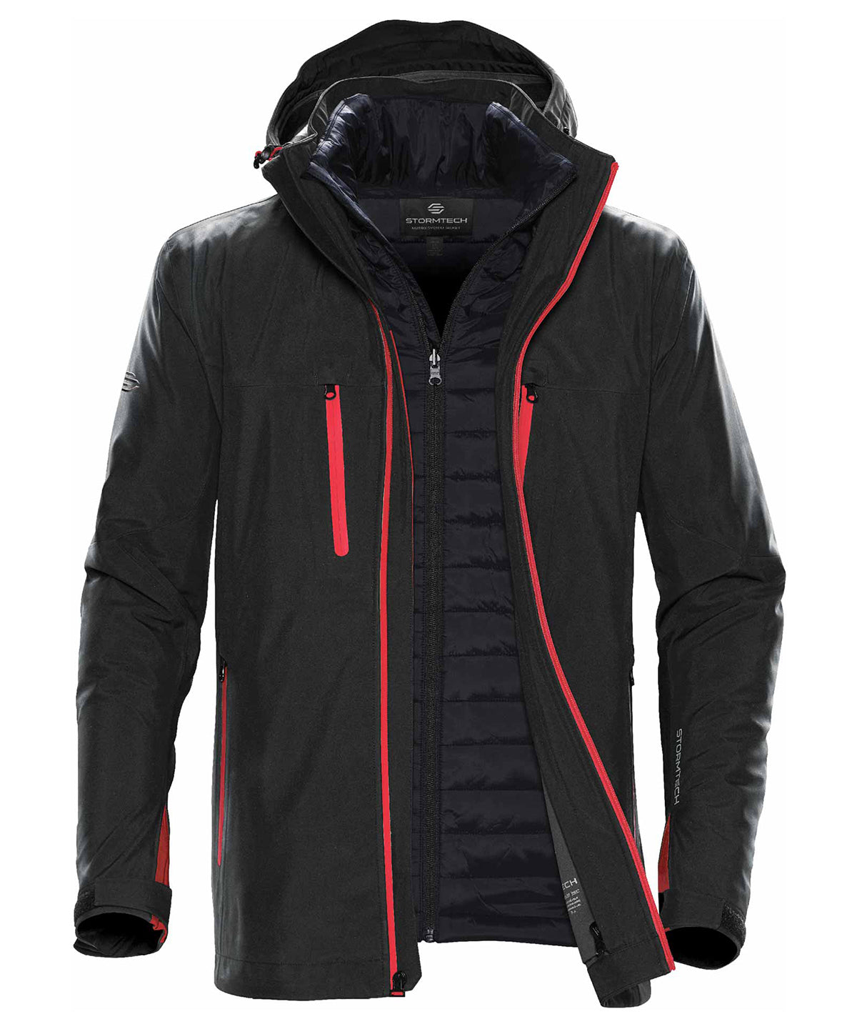 Stormtech Matrix system jacket Black/Red
