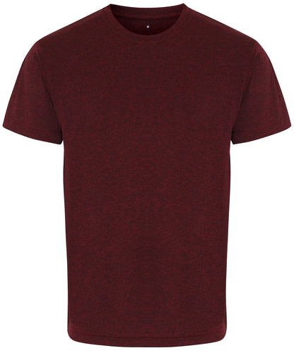 TriDri Men's TriDri® performance t-shirt Burgundy/ Black Melange