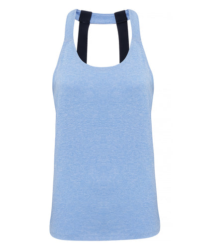 TriDri Women's TriDri® double strap back vest Cornflower Melange