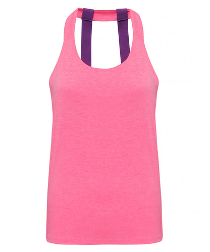 TriDri Women's TriDri® double strap back vest Lightning Pink Melange