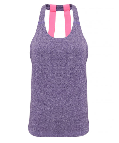 TriDri Women's TriDri® double strap back vest Purple Melange