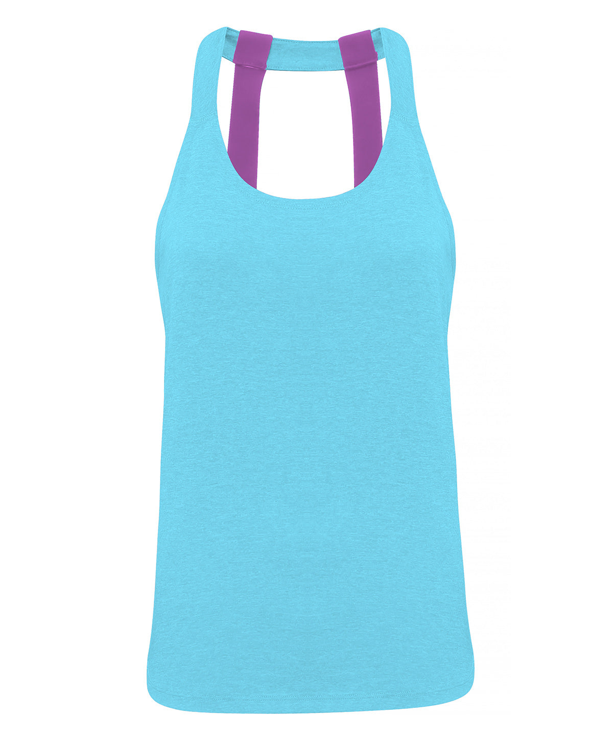 TriDri Women's TriDri® double strap back vest Turquoise Melange