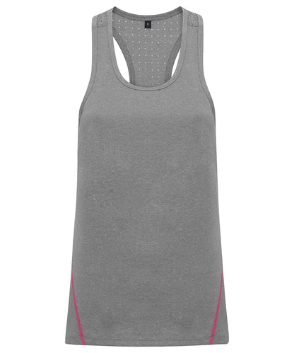 TriDri Women's TriDri® laser cut vest Silver Melange