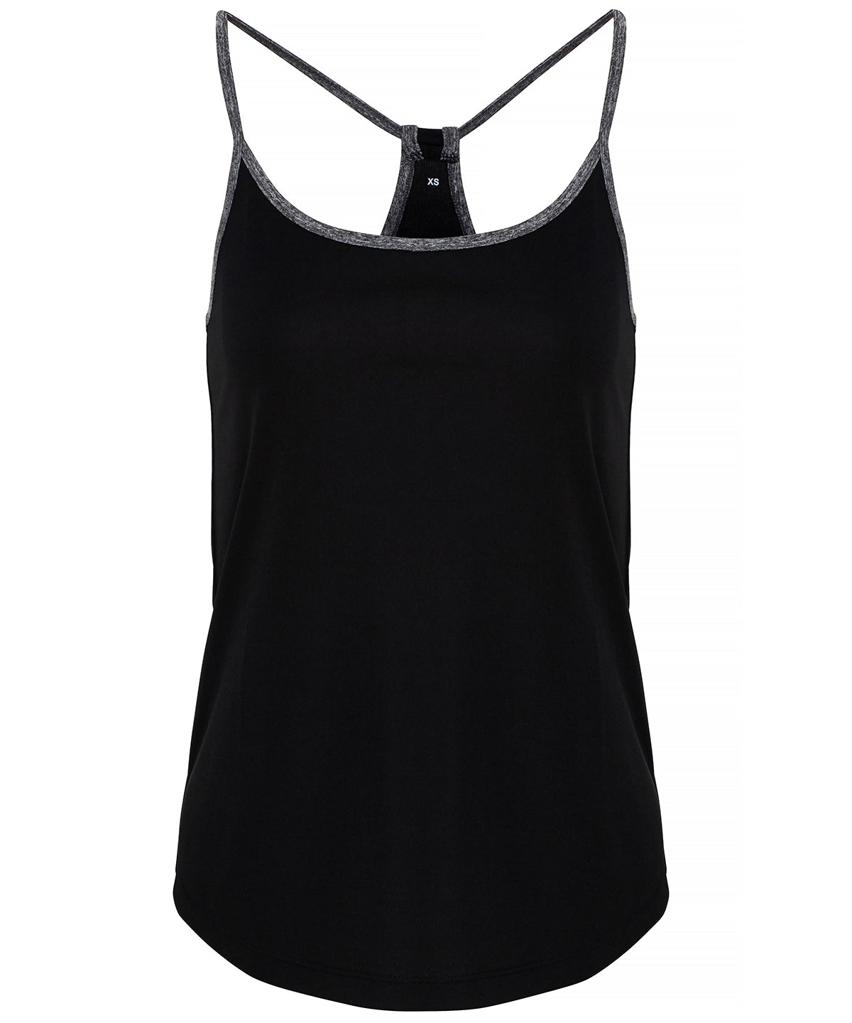 TriDri Women's TriDri® yoga vest Black/Black Melange
