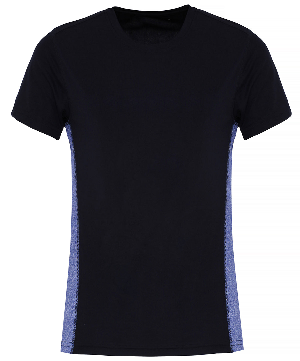 TriDri Women's TriDri® contrast panel performance t-shirt French Navy/Blue Melange