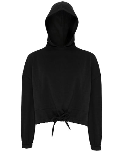 TriDri Women's TriDri® cropped oversize hoodie Black