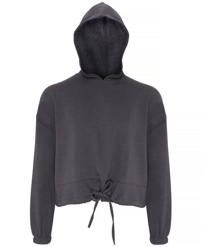 TriDri Women's TriDri® cropped oversize hoodie Charcoal