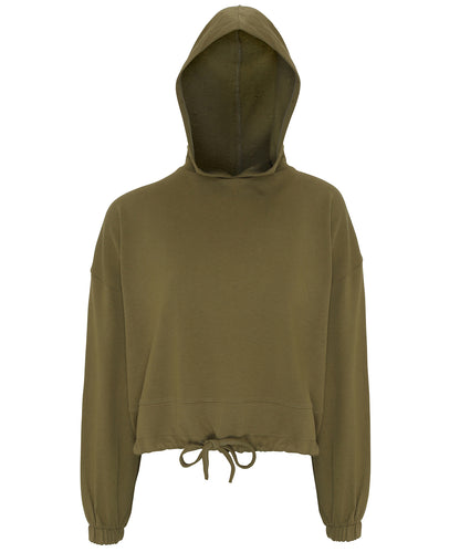 TriDri Women's TriDri® cropped oversize hoodie Olive