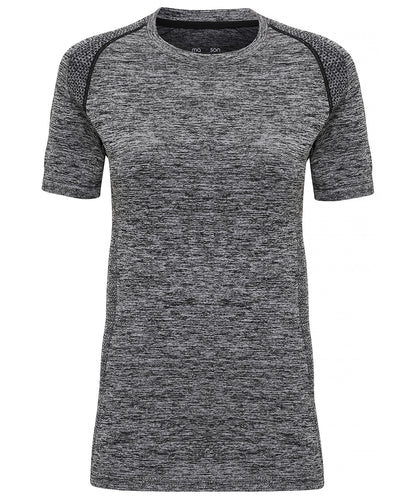 TriDri Women's TriDri® seamless '3D fit' multi-sport performance short sleeve top Charcoal