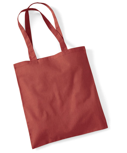 Westford Mill Bag for life - long handles Orange Rust