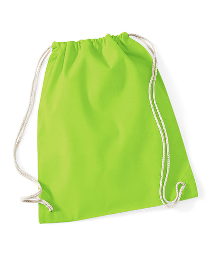 Westford Mill Cotton gymsac Lime Green