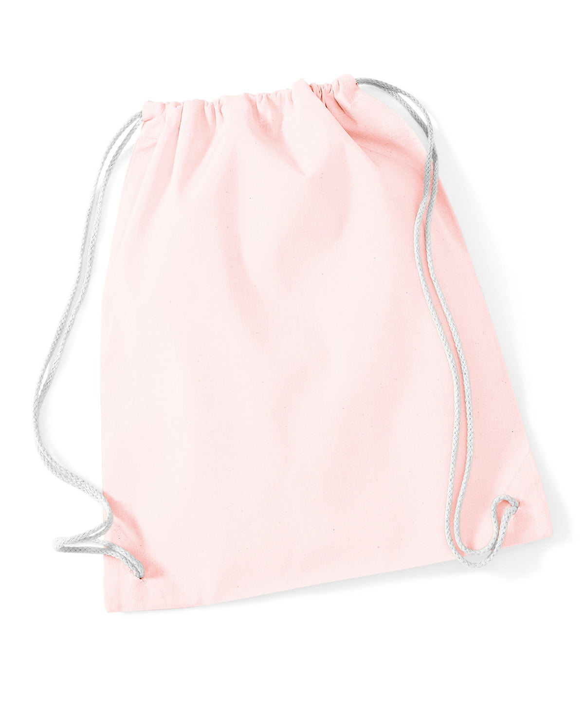 Westford Mill Cotton gymsac Pastel Pink/White