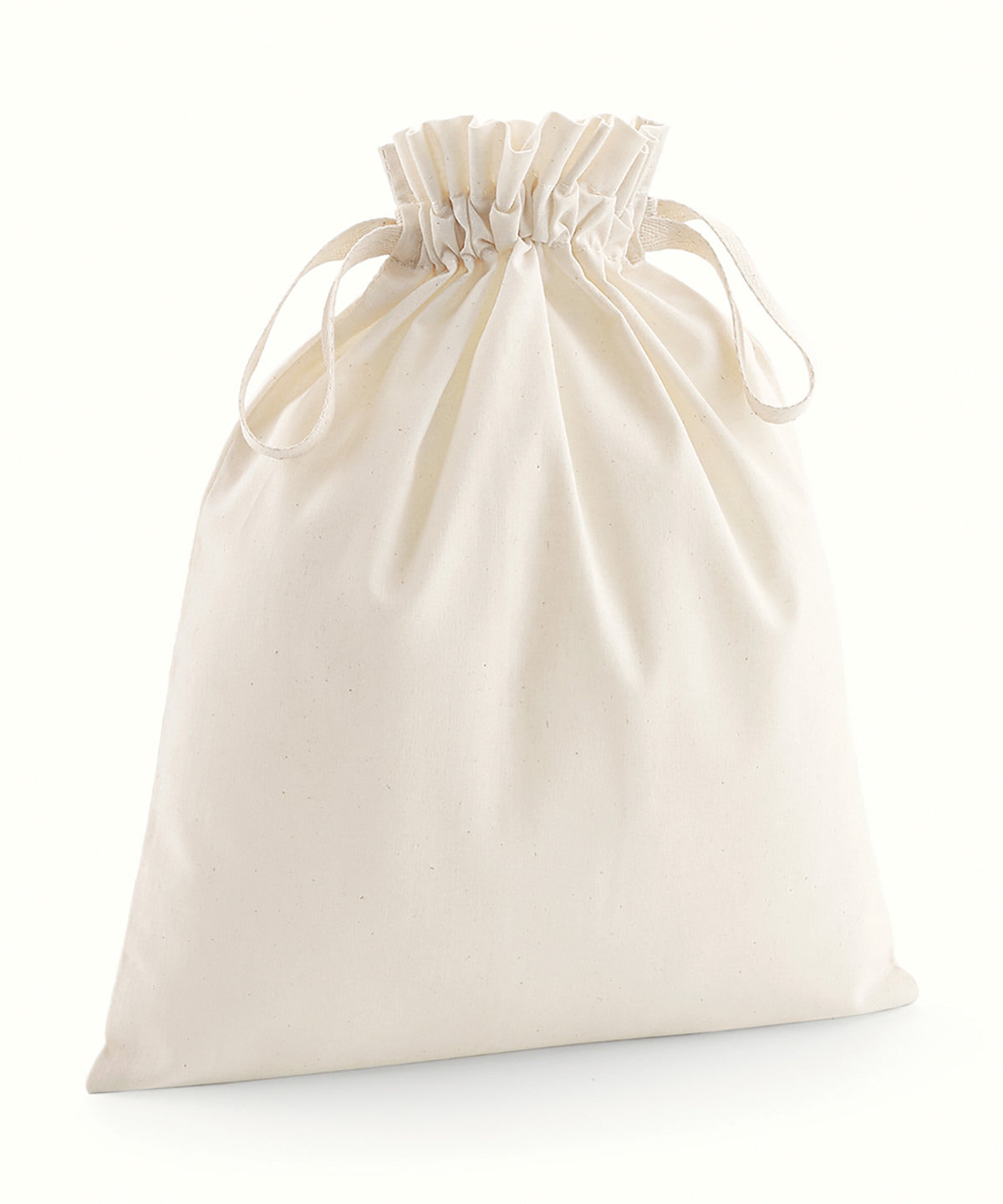 Westford Mill Organic cotton drawcord bag Natural
