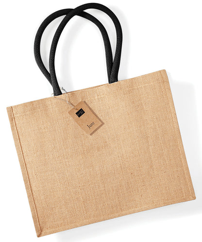 Westford Mill Jute classic shopper Natural/Black