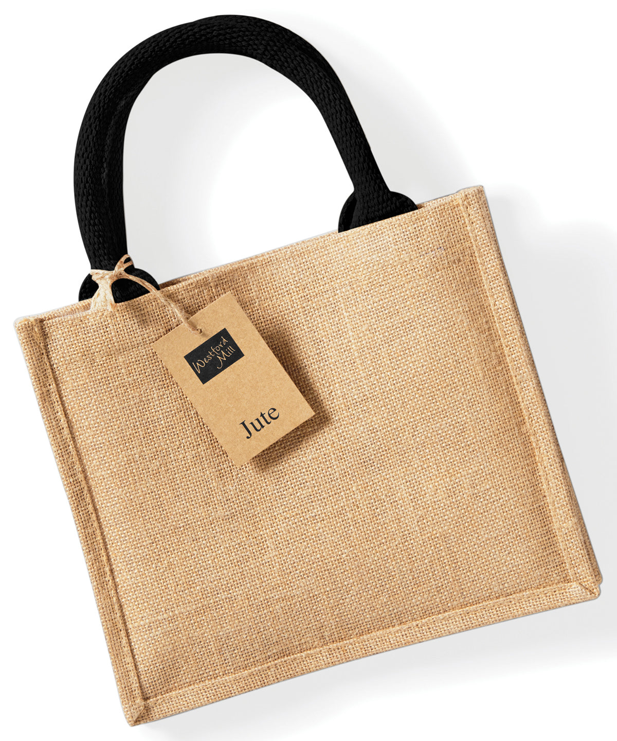 Westford Mill Jute mini gift bag Natural/Black