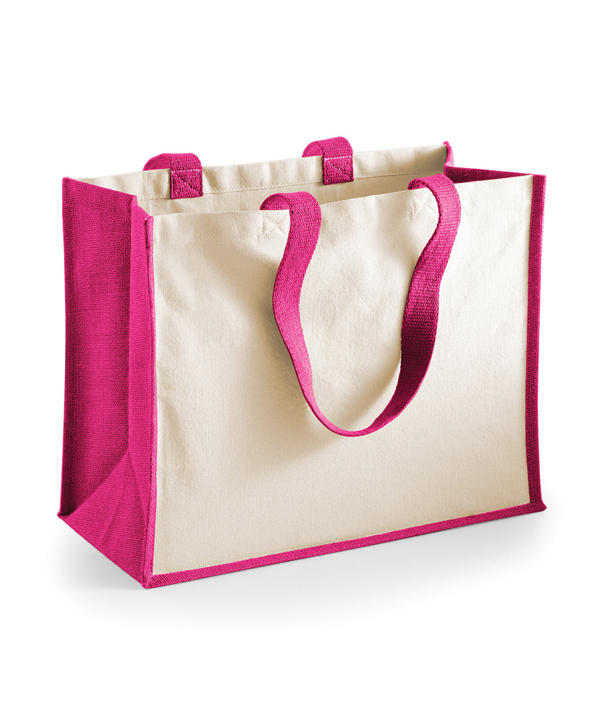 Westford Mill Printers jute classic shopper Fuchsia