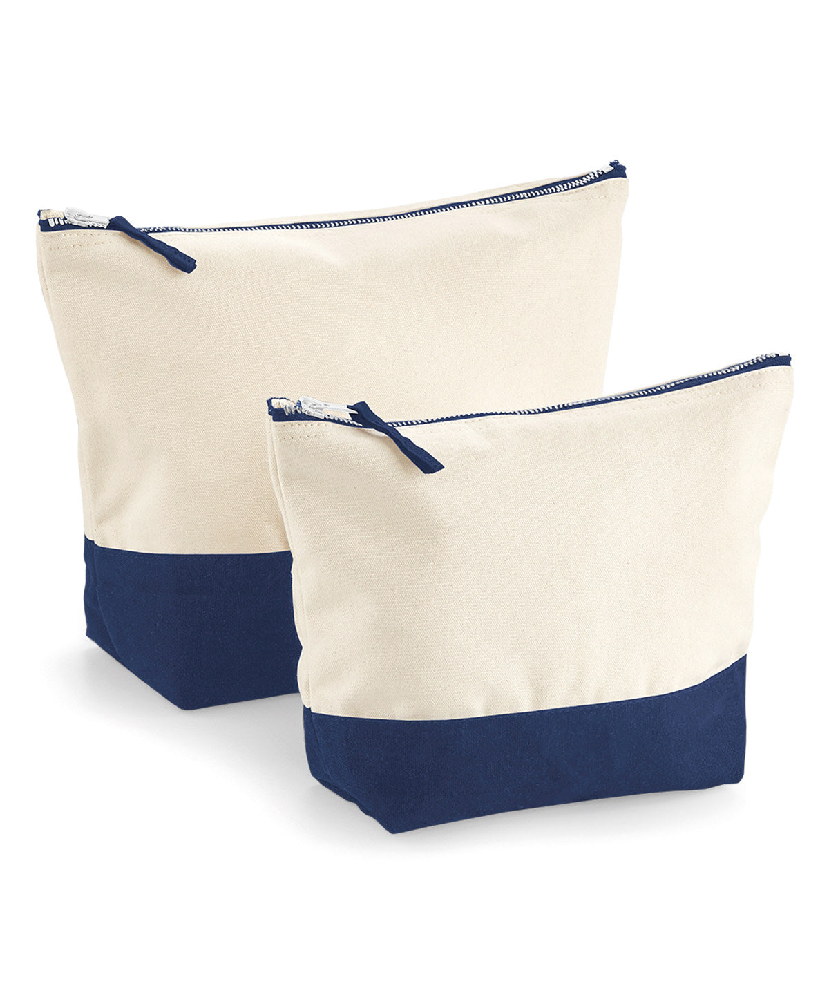 Westford Mill Dipped base canvas accessory bag Natural/Navy