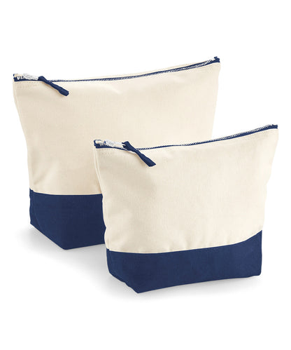 Westford Mill Dipped base canvas accessory bag Natural/Navy