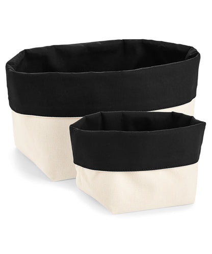 Westford Mill Reversible canvas organiser Natural/Black