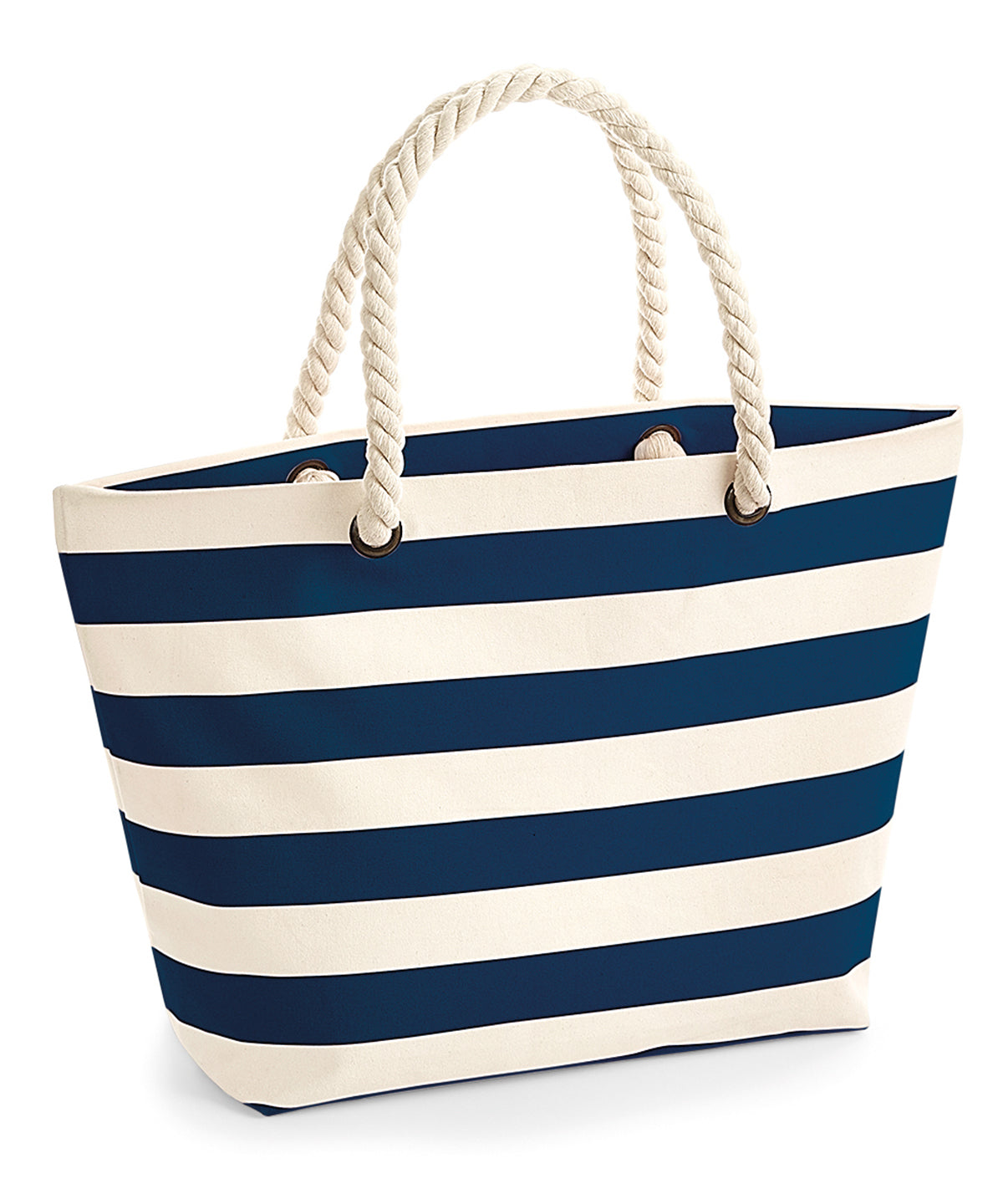 Westford Mill Nautical beach bag Natural/Navy