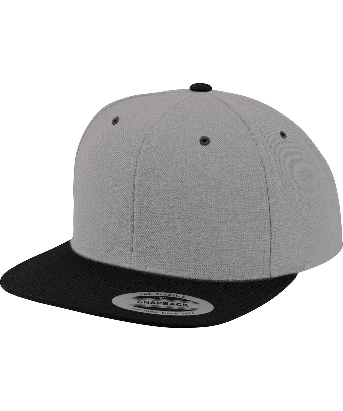 Flexfit / Yupoong The classic snapback 2-tone  (6089MT) Heather/Black