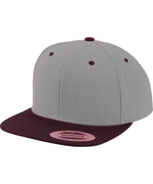 Flexfit / Yupoong The classic snapback 2-tone  (6089MT) Heather/Maroon