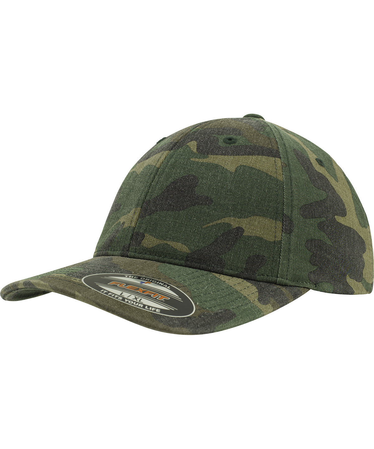 Flexfit / Yupoong Flexfit garment washed camo (6977CA) Green Camo