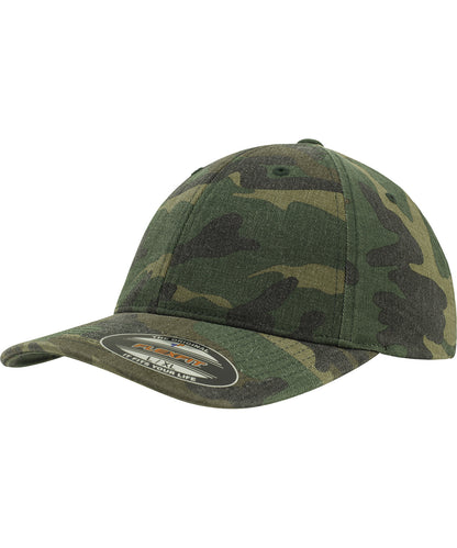 Flexfit / Yupoong Flexfit garment washed camo (6977CA) Green Camo