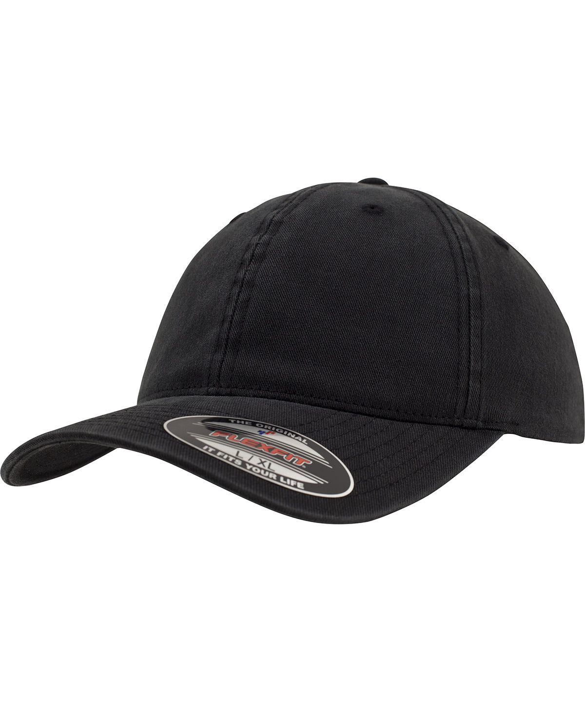 Flexfit / Yupoong Flexfit garment washed cotton dad hat (6997) Black