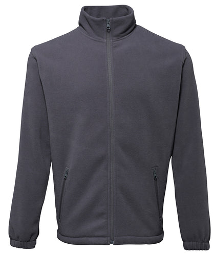 2786 Full-zip fleece Charcoal