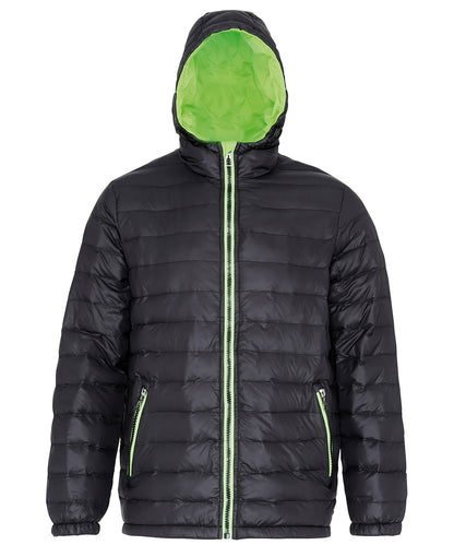 2786 Padded jacket Black/Lime