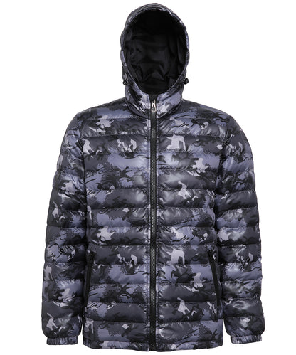 2786 Padded jacket Camo Grey