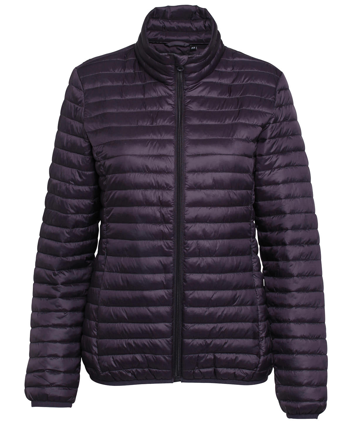 2786 Women's tribe fineline padded jacket Aubergine*