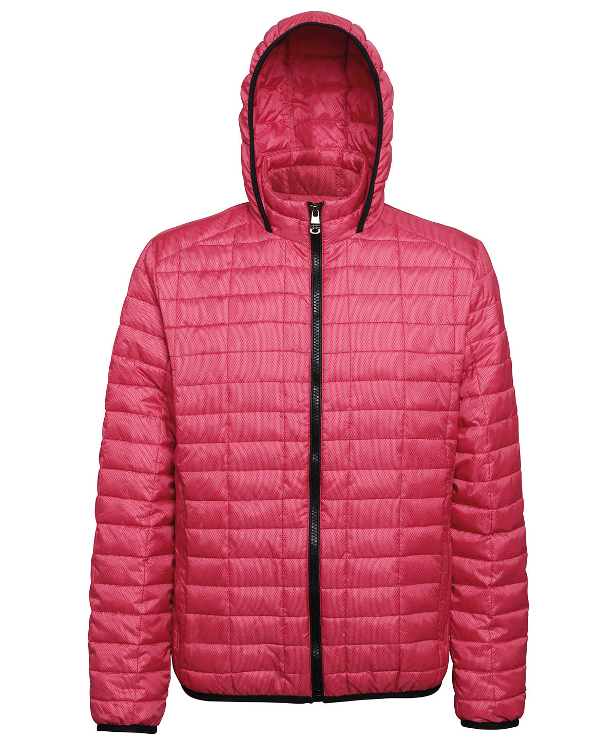 2786 Honeycomb hooded jacket Red