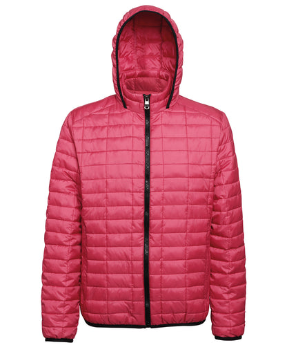 2786 Honeycomb hooded jacket Red