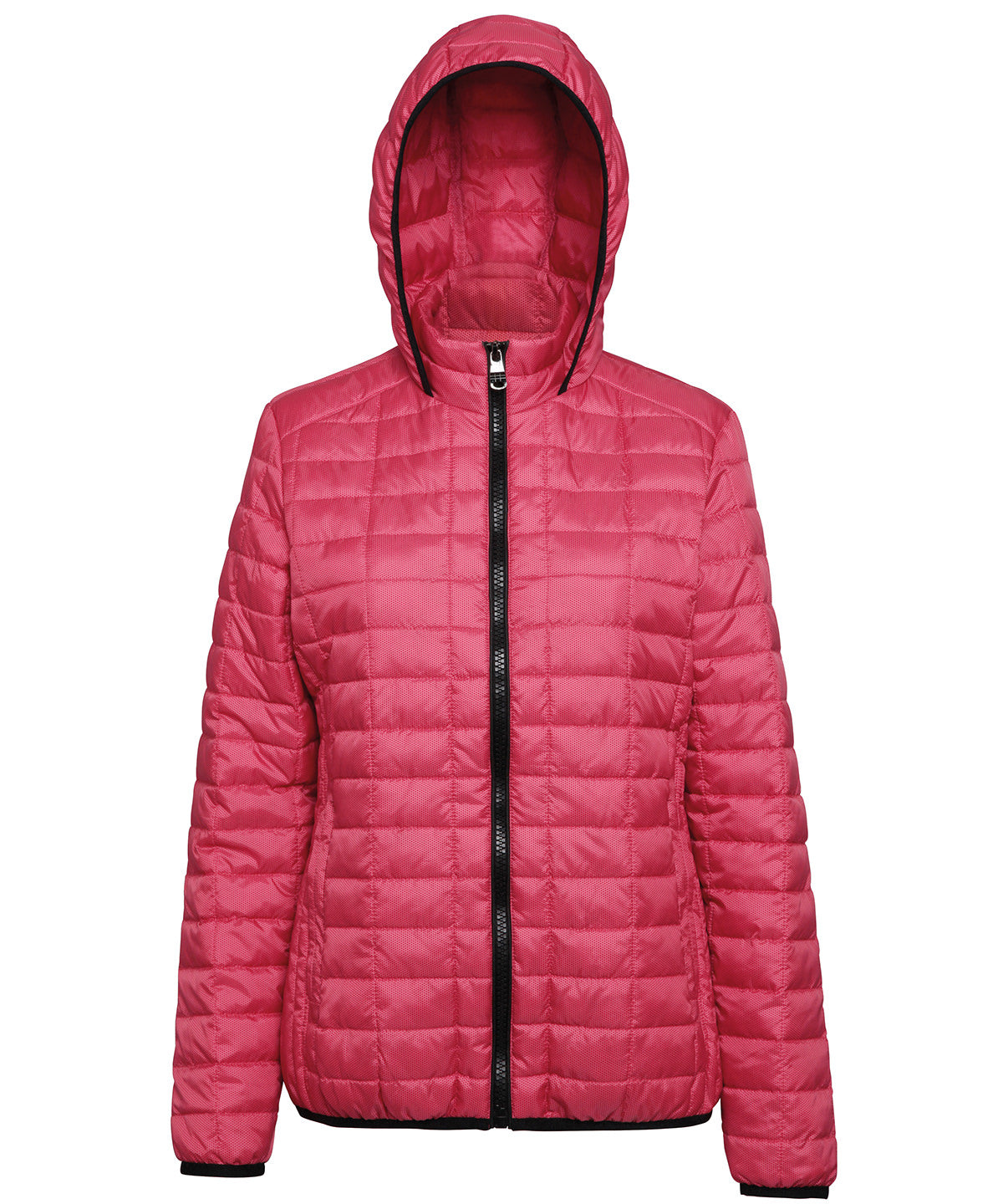 2786 Women's honeycomb hooded jacket Red