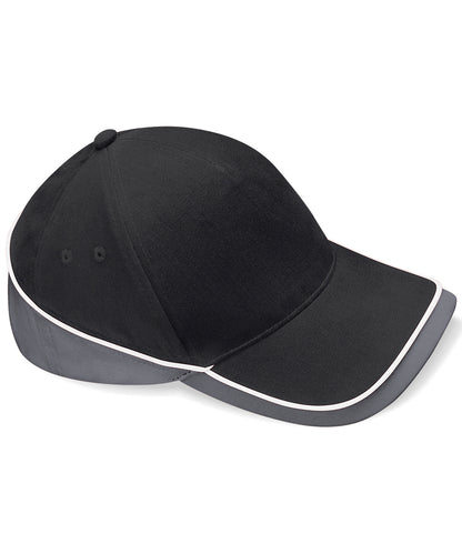 Beechfield Teamwear competition cap Black/Graphite Grey
