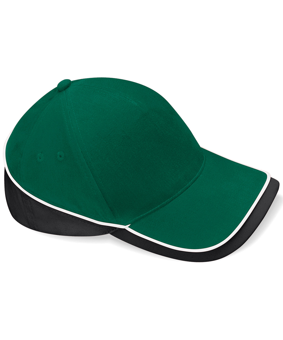 Beechfield Teamwear competition cap Bottle/Black/White