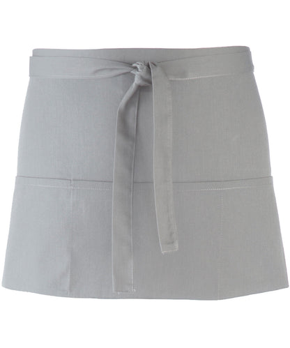 Premier Colours 3-pocket apron Silver
