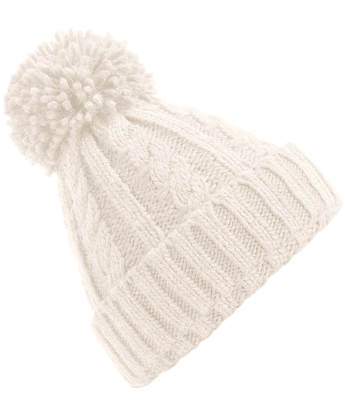 Beechfield Cable knit melange beanie Oatmeal